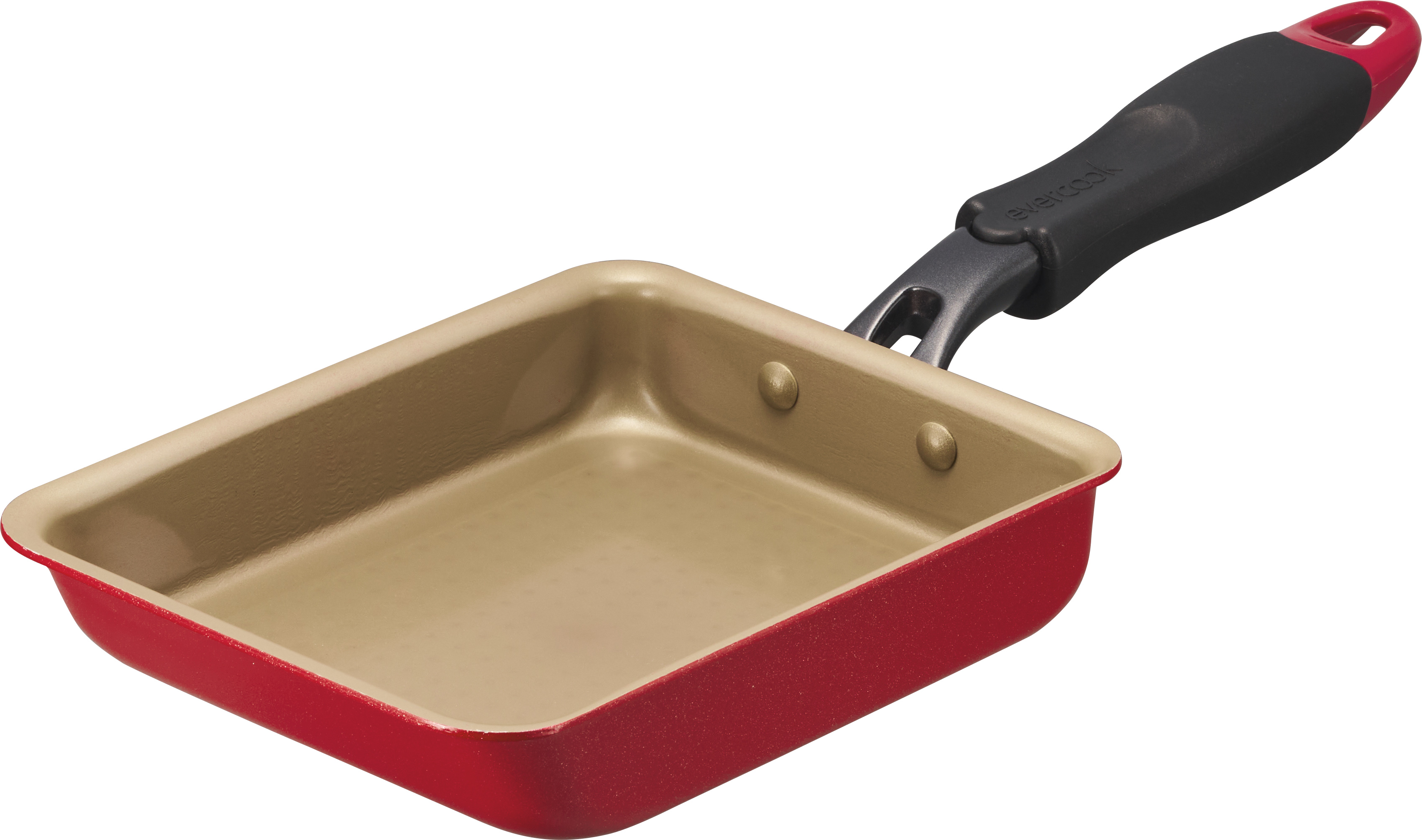 evercook IH玉子焼13×18cmRD