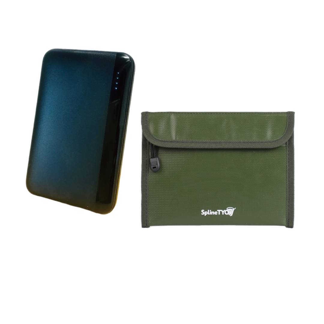 リチウムイオンバッテリー発火対策セット リン酸鉄モバイルバッテリー＆Safety Pouch