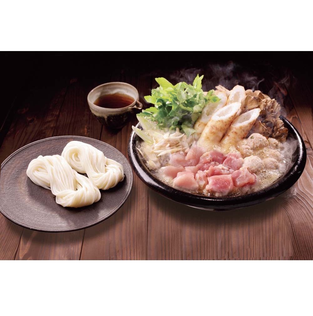 【お歳暮ギフト】比内地鶏 きりたんぽ鍋と稲庭うどんセット　期間限定販売