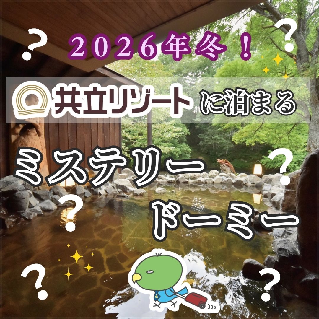 【新宿発】『共立リゾート』に泊まる　ミステリードーミー　2日間